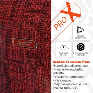 Foto 7 | Maleta De Mano Carry On 20'' Policarbonato Armored Travel Rojo Marte Pro-x