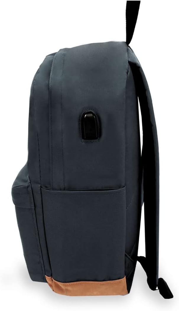 Foto 4 pulgar | Mochila Vintage Unisex Para Laptop color Azul Marino Talla Única