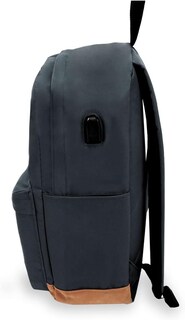 Foto 3 | Mochila Vintage Unisex Para Laptop color Azul Marino Talla Única