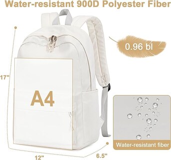 Foto 2 | Mochila Escolar Floral para Niña y Mujer con Espacio para Laptop
