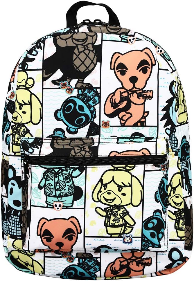 Mochila de Laptop Animal Crossing con Estampado de Azulejos de Videojuegos en Línea