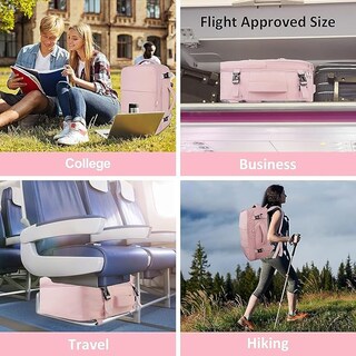 Foto 2 | Mochila de Viaje para Mujer con Puerto de Carga USB y Bolsa para Zapatos
