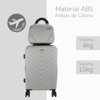 Foto 7 | Maleta Rígida Go Travel 14y 20'' 2 Piezas Plateadas