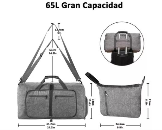 Foto 4 pulgar | Bolsa Deportiva Wünd Impermeable Gris