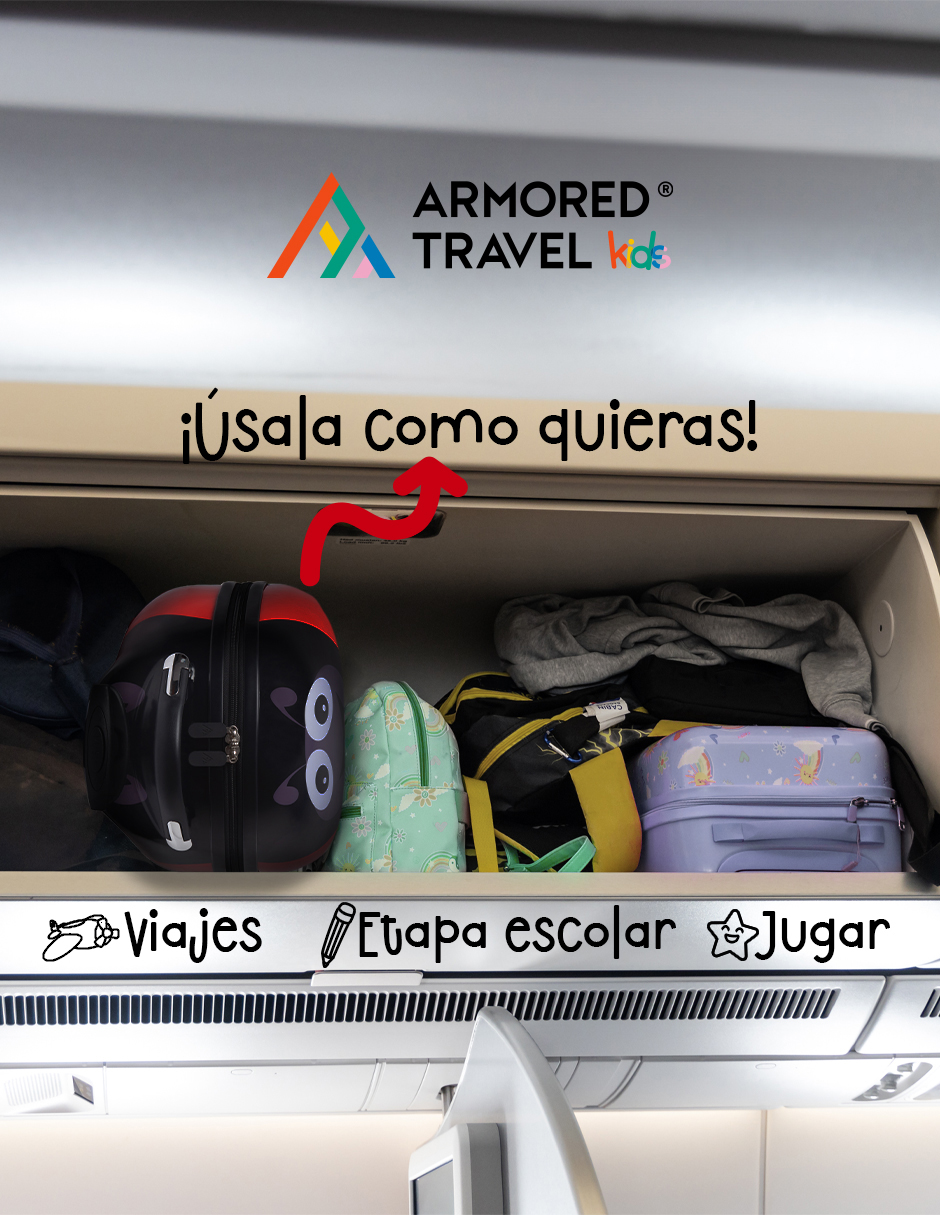 Foto 8 | Maleta con Ruedas Armored Travel Roja de 16"