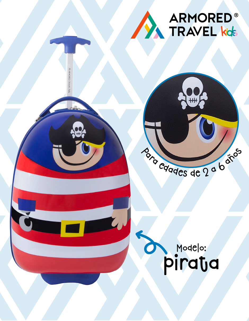 Foto 7 pulgar | Maleta de Viaje Armored Travel Azul Pirata