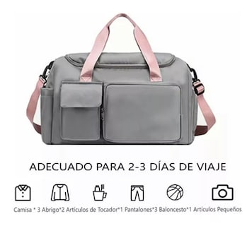 Foto 3 | Maleta Deportiva para Dama Belug Color Gris