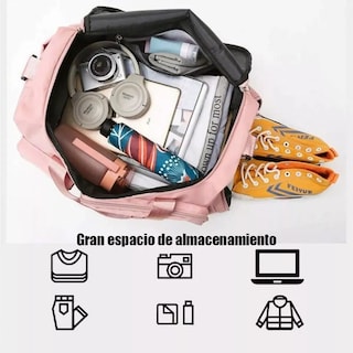 Foto 3 | Maleta Deportiva Viaje Mochila Bolsa Gym Fitness Bag Eo Safe Imports Esi-12030 Rosa