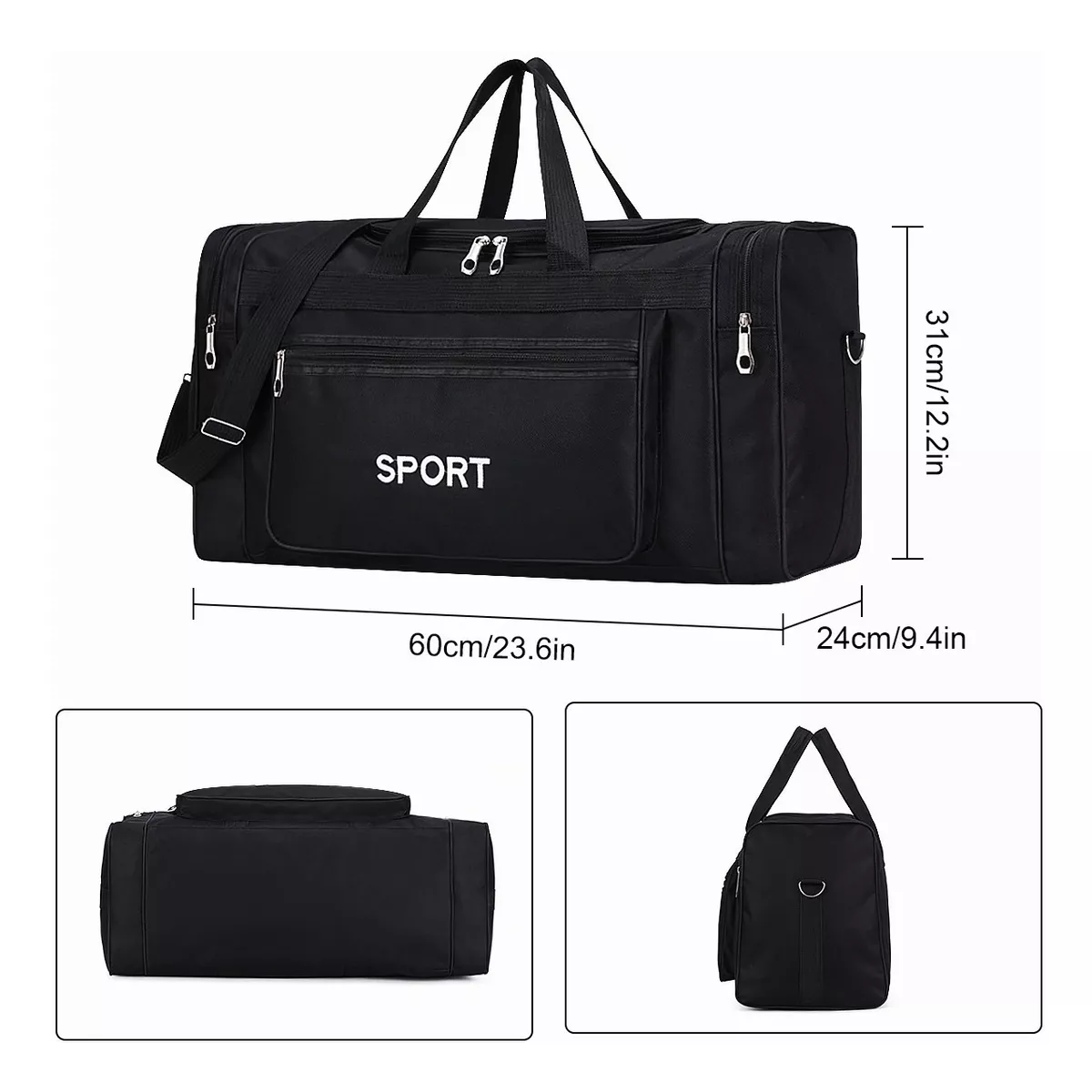 Foto 3 pulgar | Maletas De Mano Hombre Deportiva Para Viaje Mochila De Gym Eo Safe Imports Esi-12033  Negro