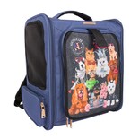 Transportadora Nicole Lee Para Mascota Azul Marino
