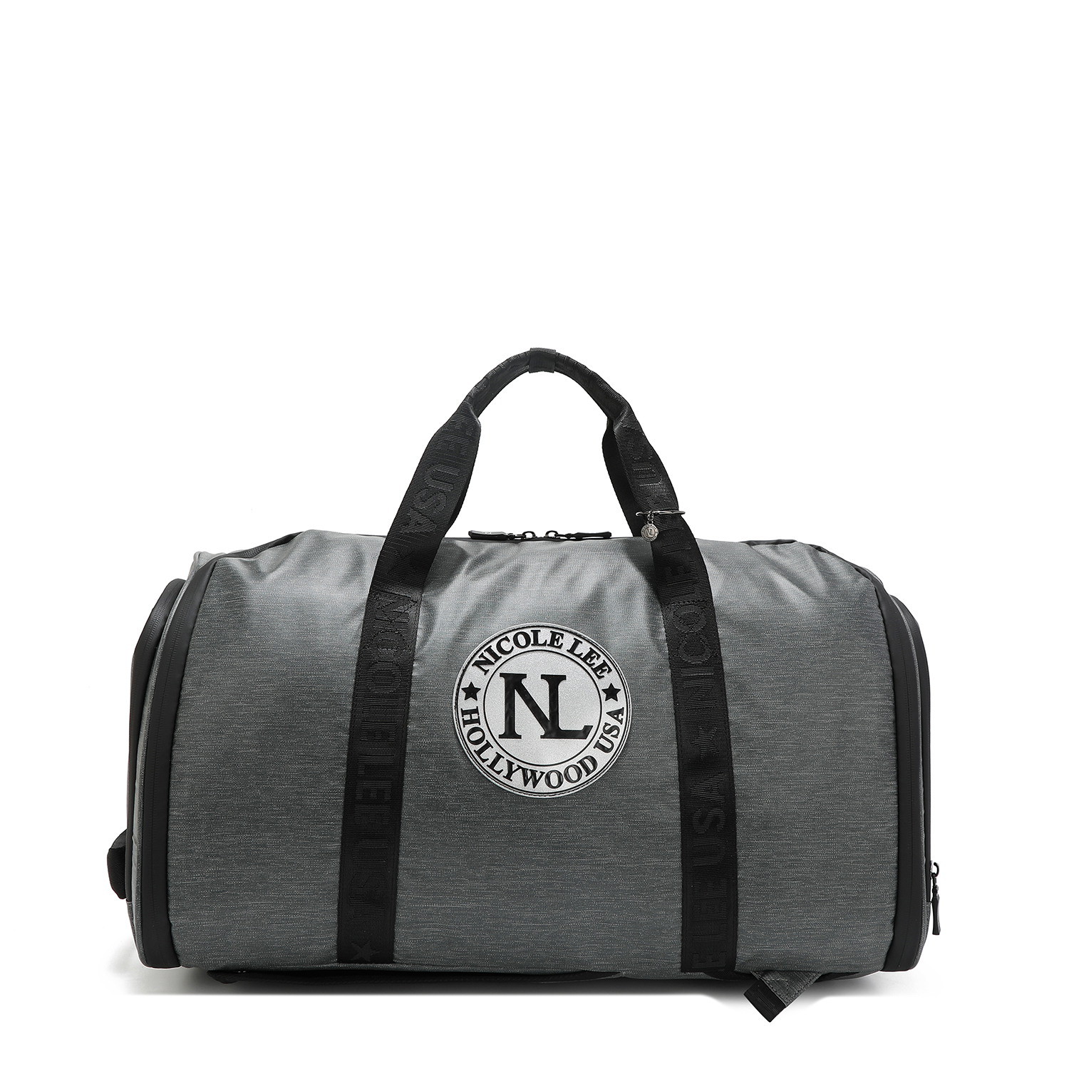 Maleta De Viaje Nicole Lee Con Multiples Asas Gris
