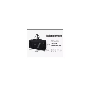 Foto 2 | Maleta Gym Deportiva Bolsa Viaje Mochila Fitness Eo Safe Imports Esi-12507 Negro