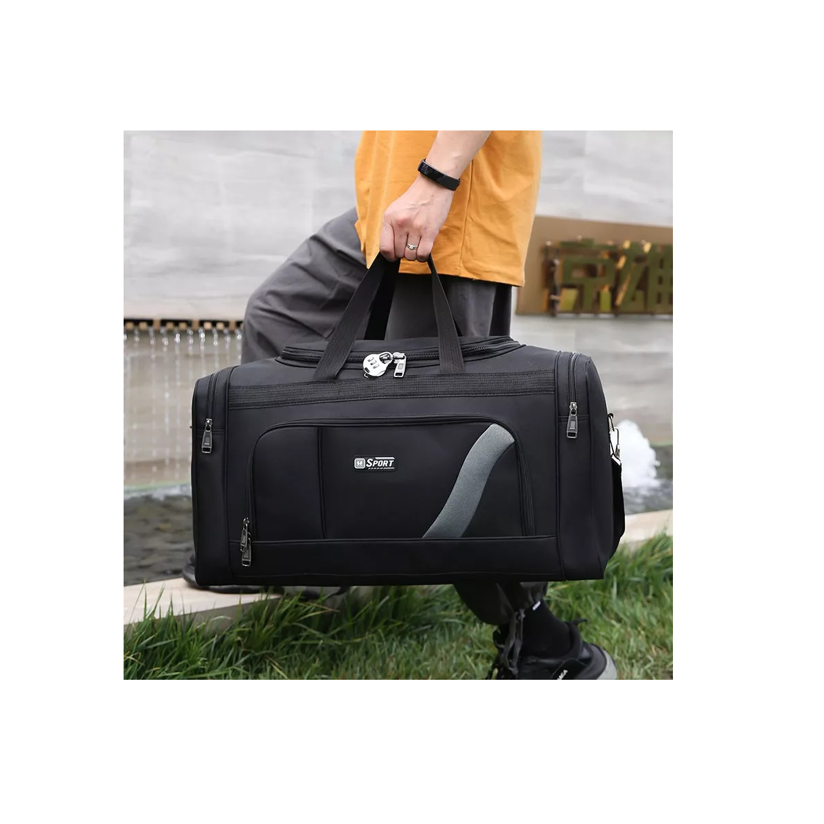 Foto 4 pulgar | Maleta Gym Deportiva Bolsa Viaje Mochila Fitness Eo Safe Imports Esi-12507 Negro