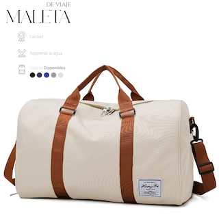 Foto 2 | Maleta De Viaje Bolsa Shendy Vendy Mochila Fitness Bag Beige