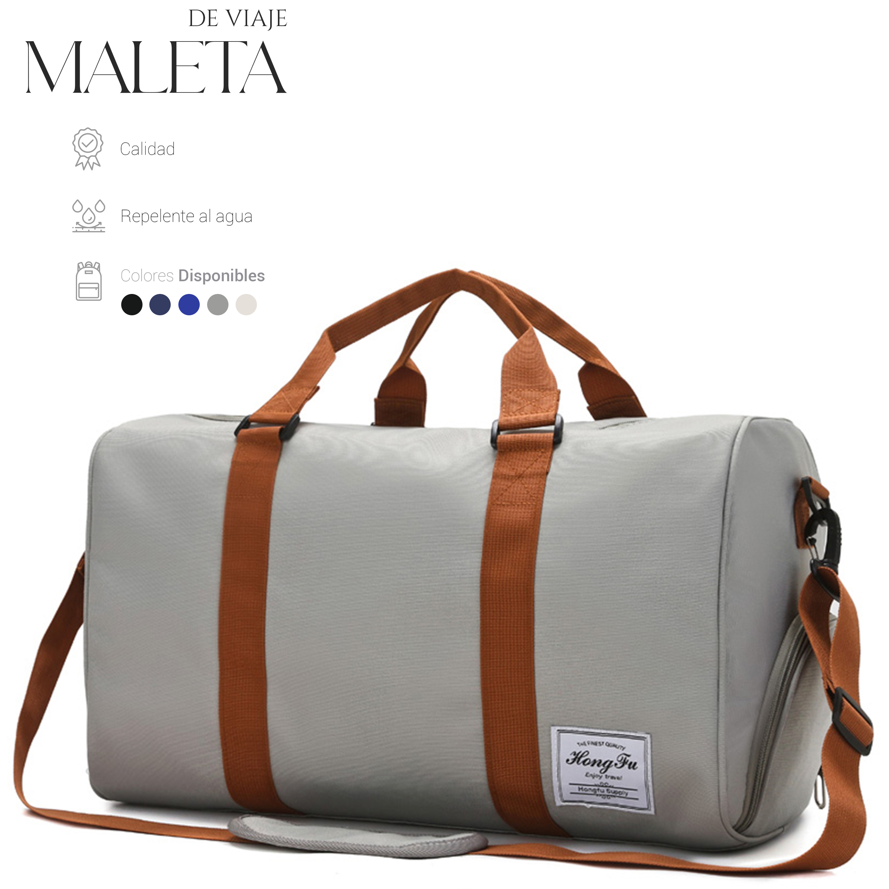 Foto 3 pulgar | Maleta De Viaje Bolsa Shendy Vendy Mochila Fitness Bag Gris