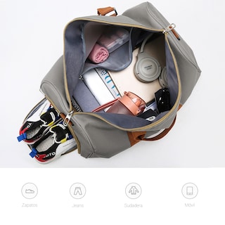 Foto 5 | Maleta De Viaje Bolsa Shendy Vendy Mochila Fitness Bag Gris