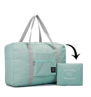 Foto 1 | Maleta Plegable Ultraligera De Nylon Impermeable Resistente Color Azul