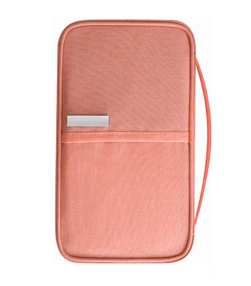 Foto 2 pulgar | Cartera Porta Funda - Pasaporte - Documentos color Rosa