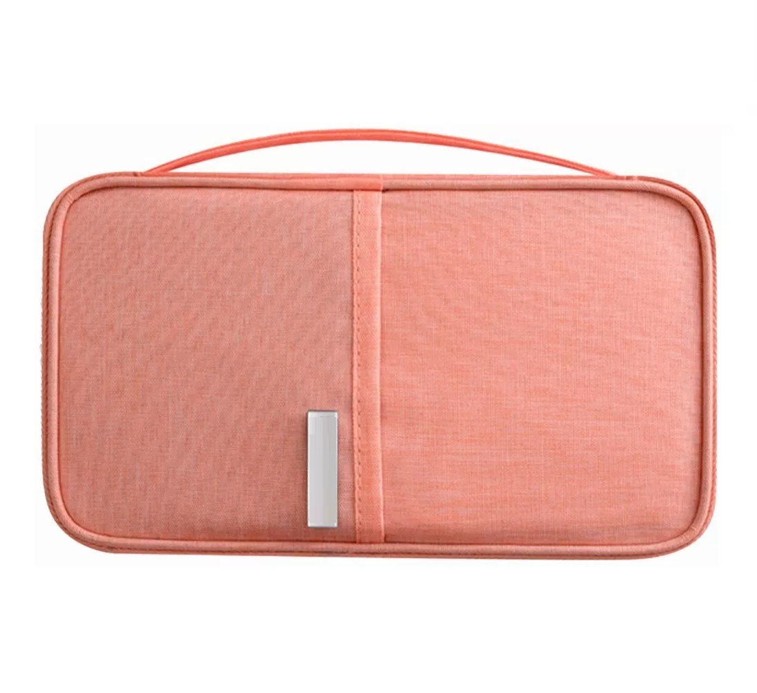 Foto 4 pulgar | Cartera Porta Funda - Pasaporte - Documentos color Rosa