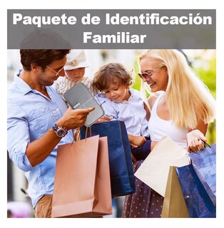 Foto 5 | Cartera Porta Funda - Pasaporte - Documentos color Gris