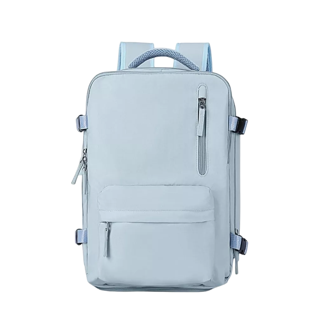 Mochila Para Laptop  Viaje Con Gran Capacidad Azul Claro