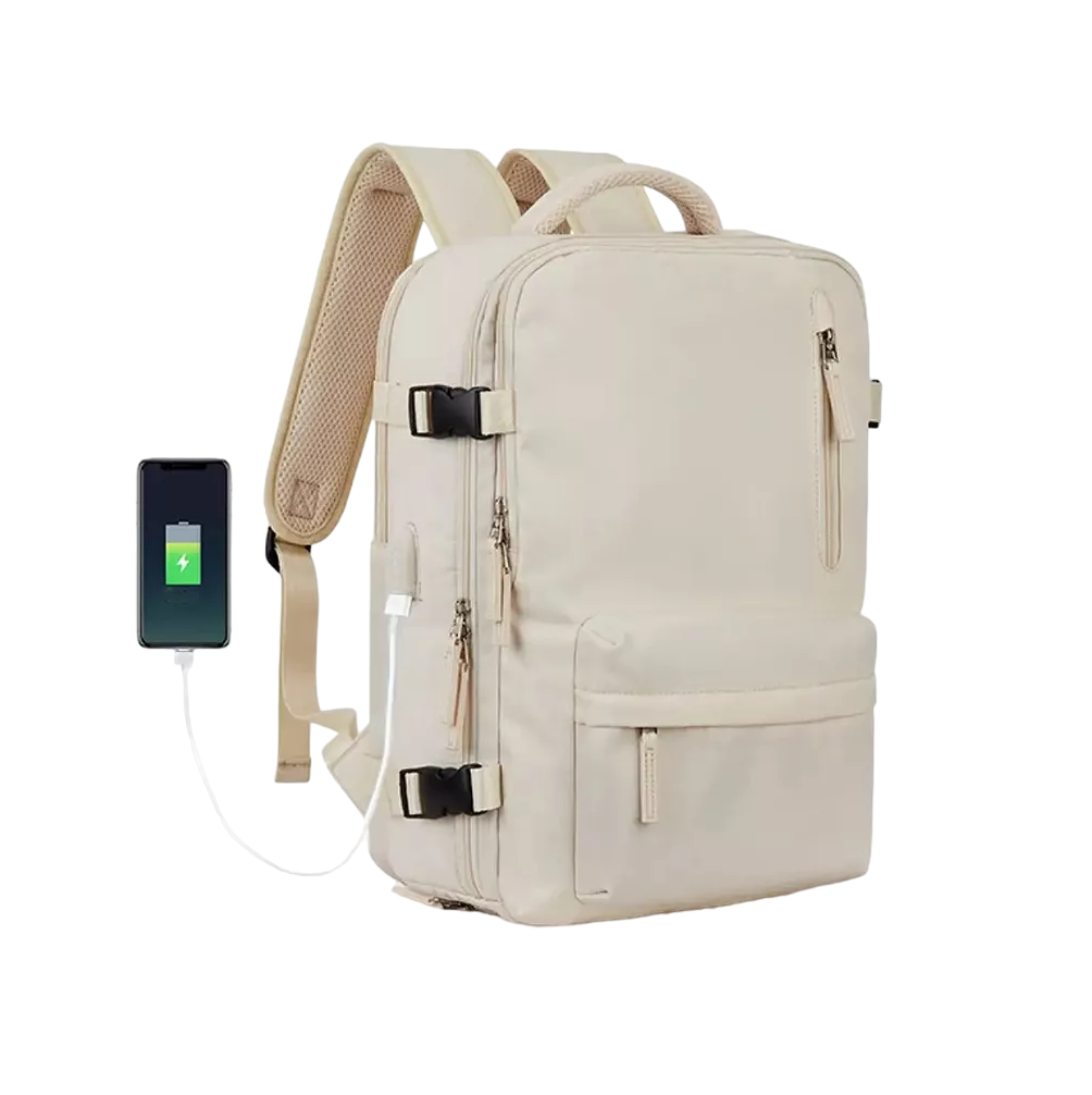 Mochila para Laptop Beige
