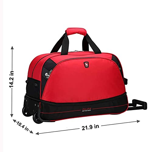 Foto 6 pulgar | Bolsa de Viaje Oiwas Roja 55 Litros con Ruedas 22'' - Venta Internacional