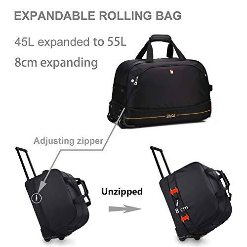 Foto 4 pulgar | Bolsa de Viaje Oiwas Negra 55 Litros con Ruedas 22'' - Venta Internacional