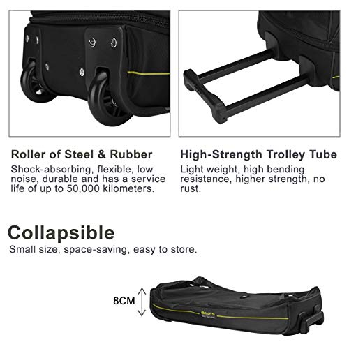 Foto 5 pulgar | Bolsa de Viaje Oiwas Negra 55 Litros con Ruedas 22'' - Venta Internacional