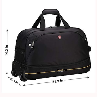 Foto 6 | Bolsa de Viaje Oiwas Negra 55 Litros con Ruedas 22'' - Venta Internacional