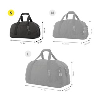 Foto 5 | Maleta Deportiva Totto Tula Active Small 2310-n01s Negro Negro