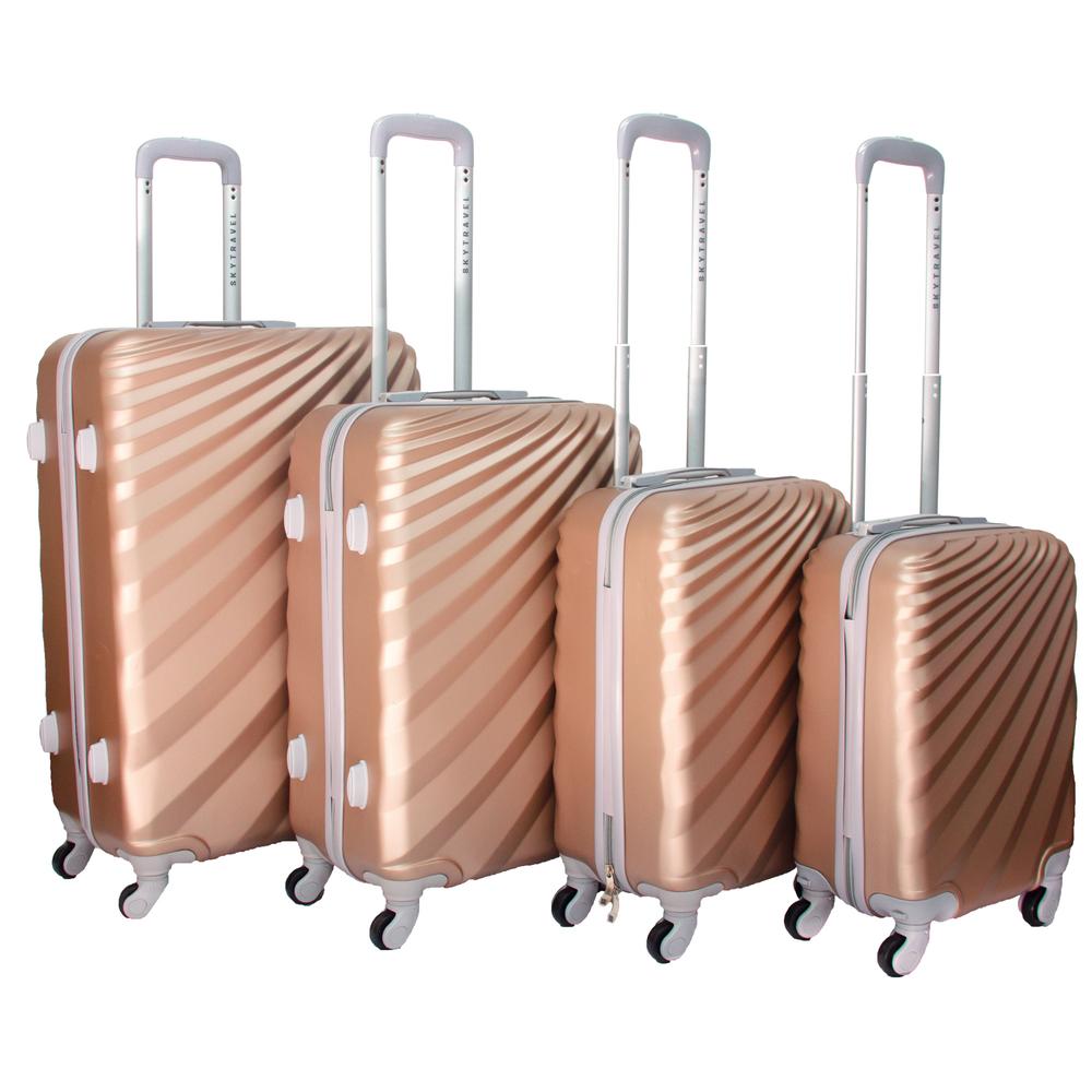 Maleta con Ruedas Sky Travel RBSM43 4 Piezas Rosa
