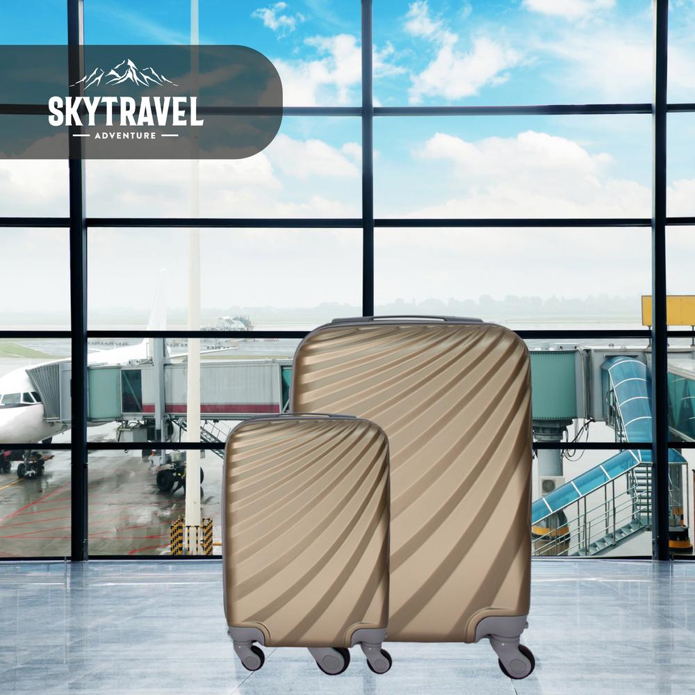 Foto 9 pulgar | Maleta con Ruedas Sky Travel 4 Piezas color Beige