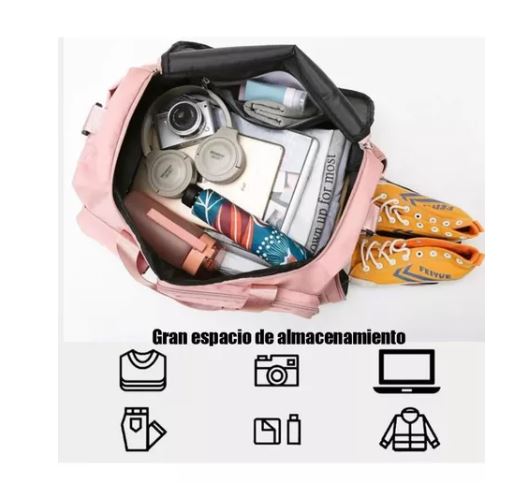 Foto 4 pulgar | Maleta De Viaje Deportiva color Gris