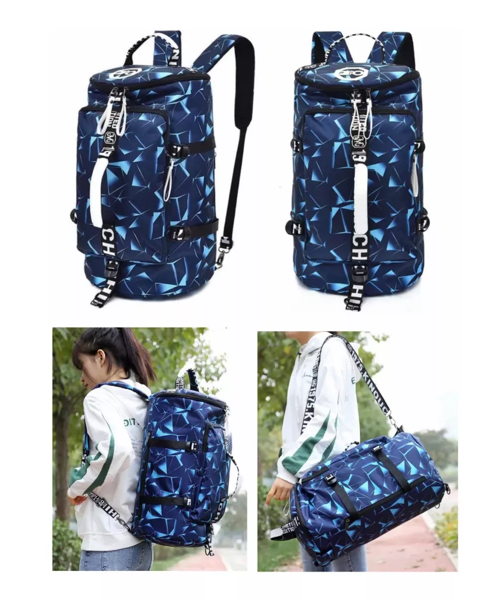 Foto 5 pulgar | Maleta Back Pack para Gym Azul