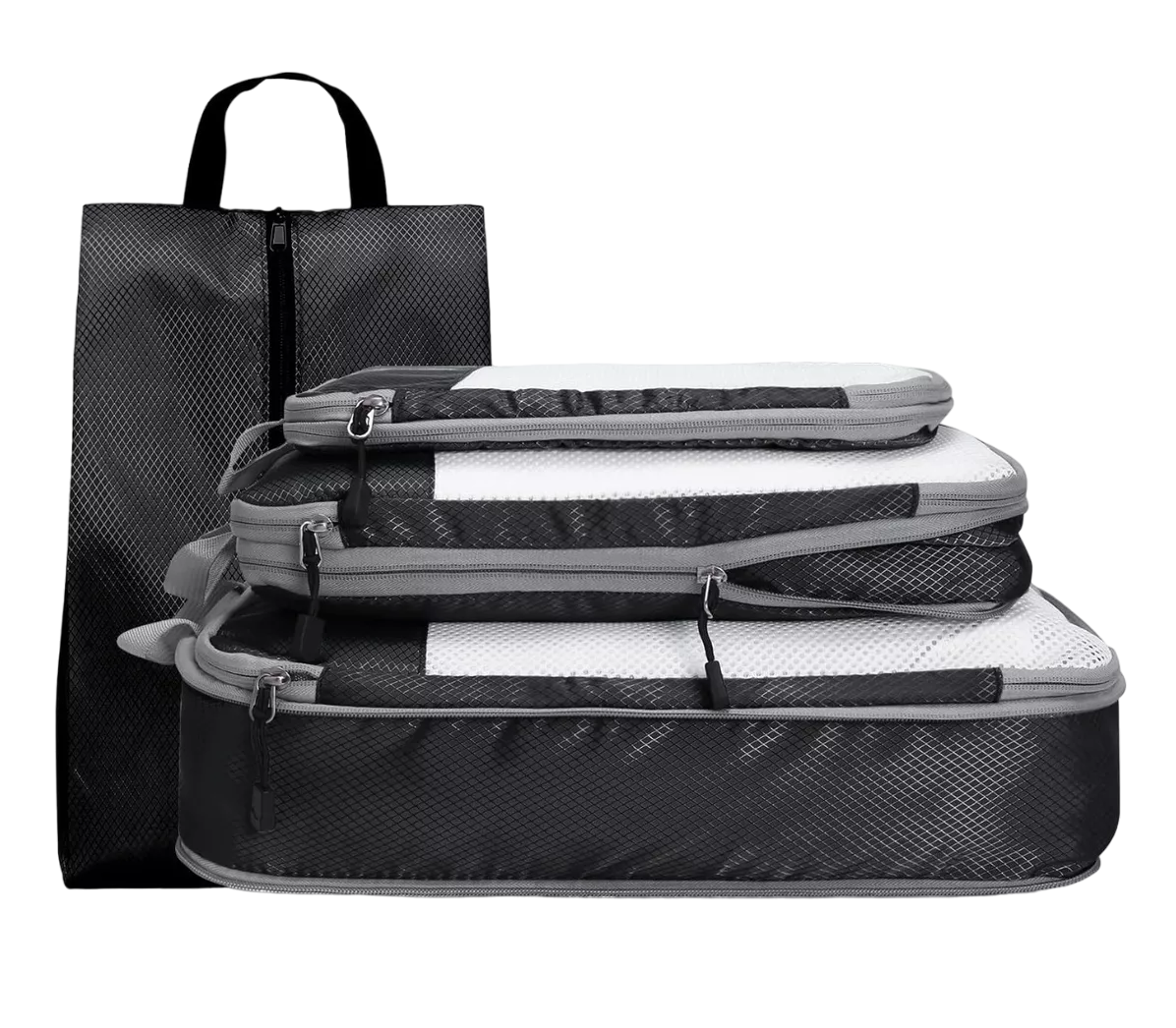 Organizador de Viaje Lab.G Negro 4 Piezas