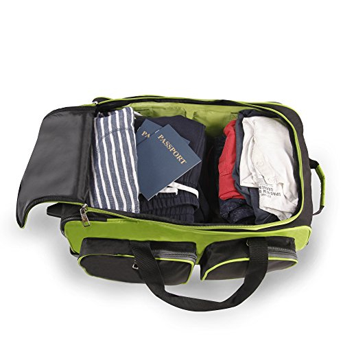 Foto 8 pulgar | Bolsa de Viaje Ligera Fila 22 Carry On Rolling Neon Lime - Venta Internacional
