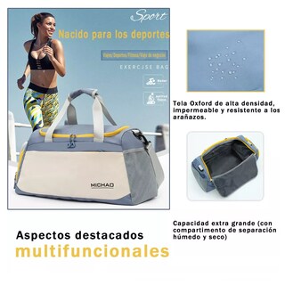 Foto 3 | Bolsa Deportiva Azul con Blanco