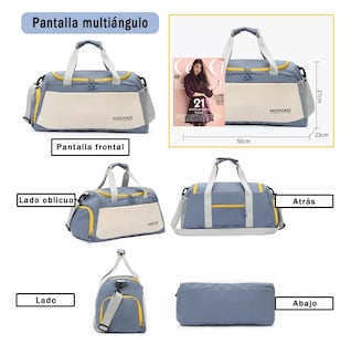 Foto 4 | Bolsa Deportiva Azul con Blanco