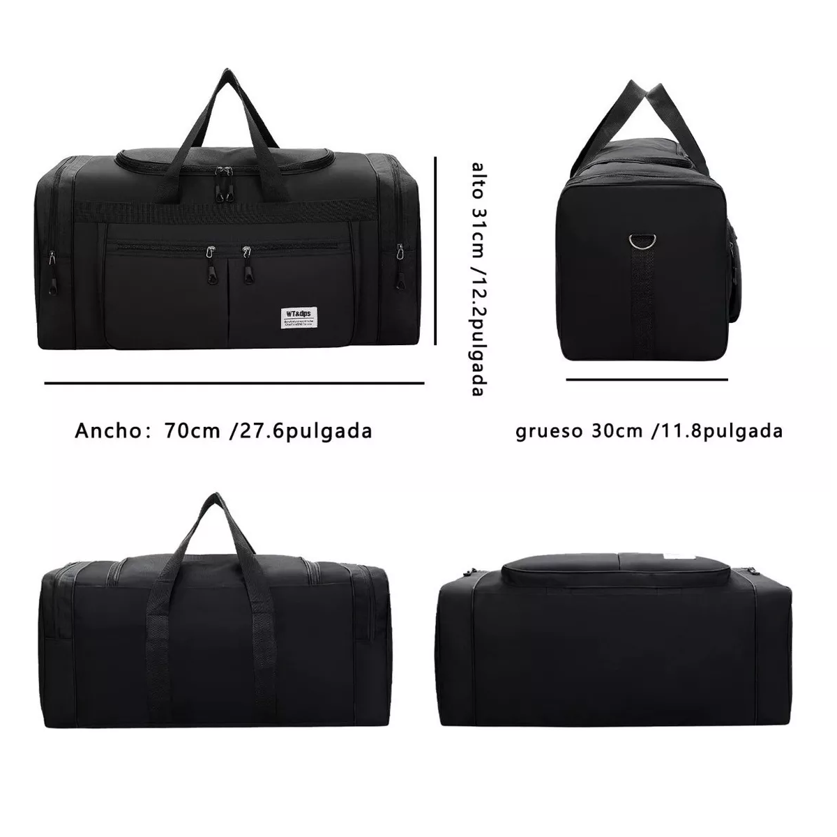 Foto 2 | Gran Capacidad Maleta Deportiva Bolso Fitness Moda Eo Safe Imports Esi-14060 Azul