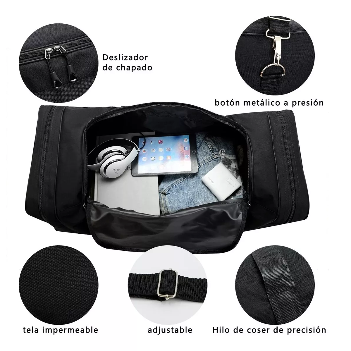 Foto 3 | Gran Capacidad Maleta Deportiva Bolso Fitness Moda Eo Safe Imports Esi-14060 Azul
