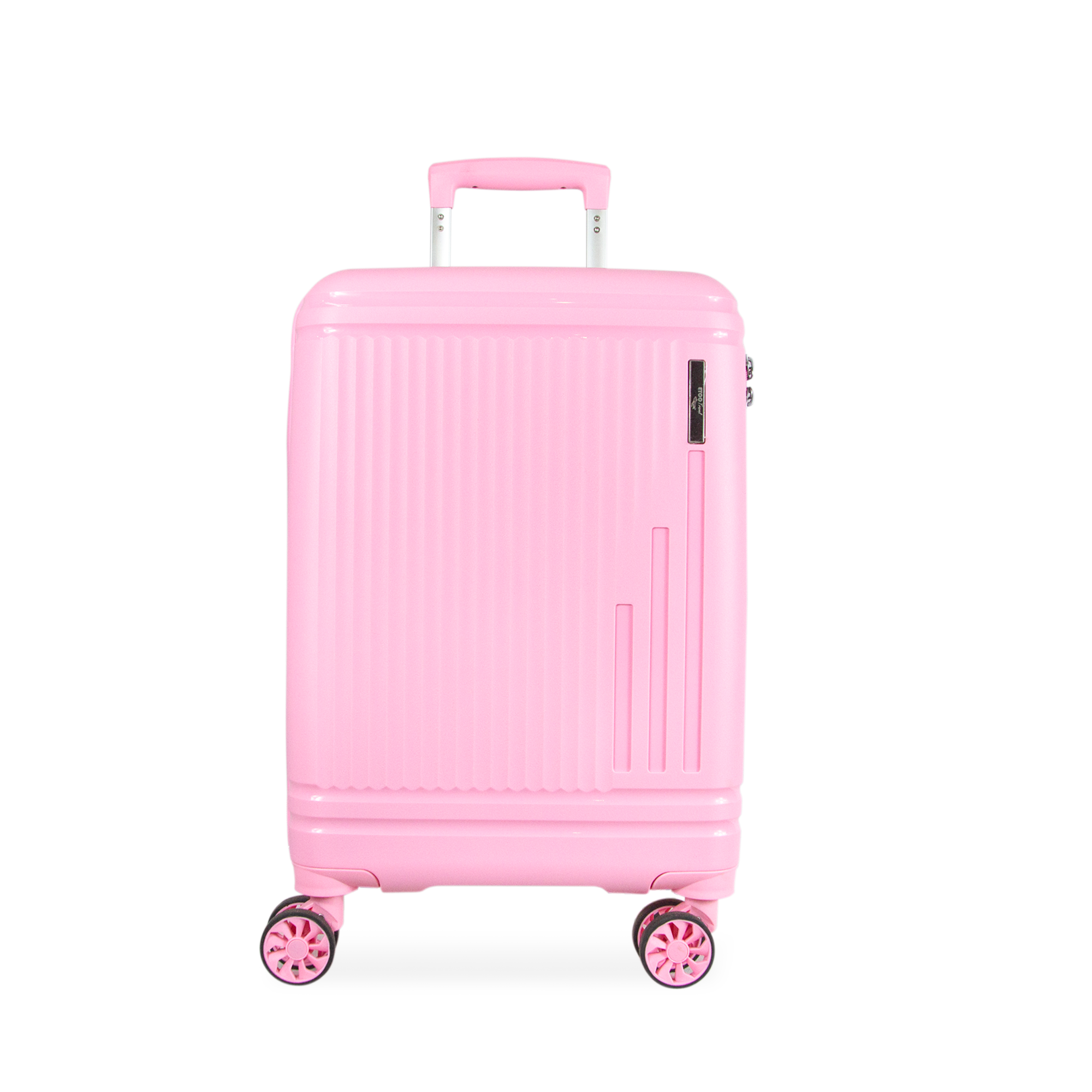 Foto 2 pulgar | Maleta De Mano Rigida Rosa Carry On 10 Kgs Avion Tipo Tourister