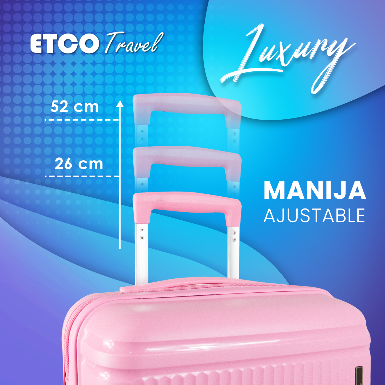 Foto 5 pulgar | Maleta De Mano Rigida Rosa Carry On 10 Kgs Avion Tipo Tourister