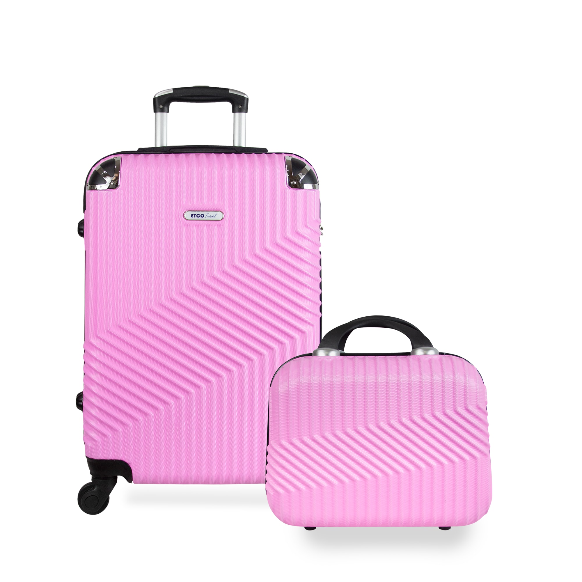 Maleta De Mano Set Maleta + Neceser Color Rosa Carry On Avión 10kgs ...