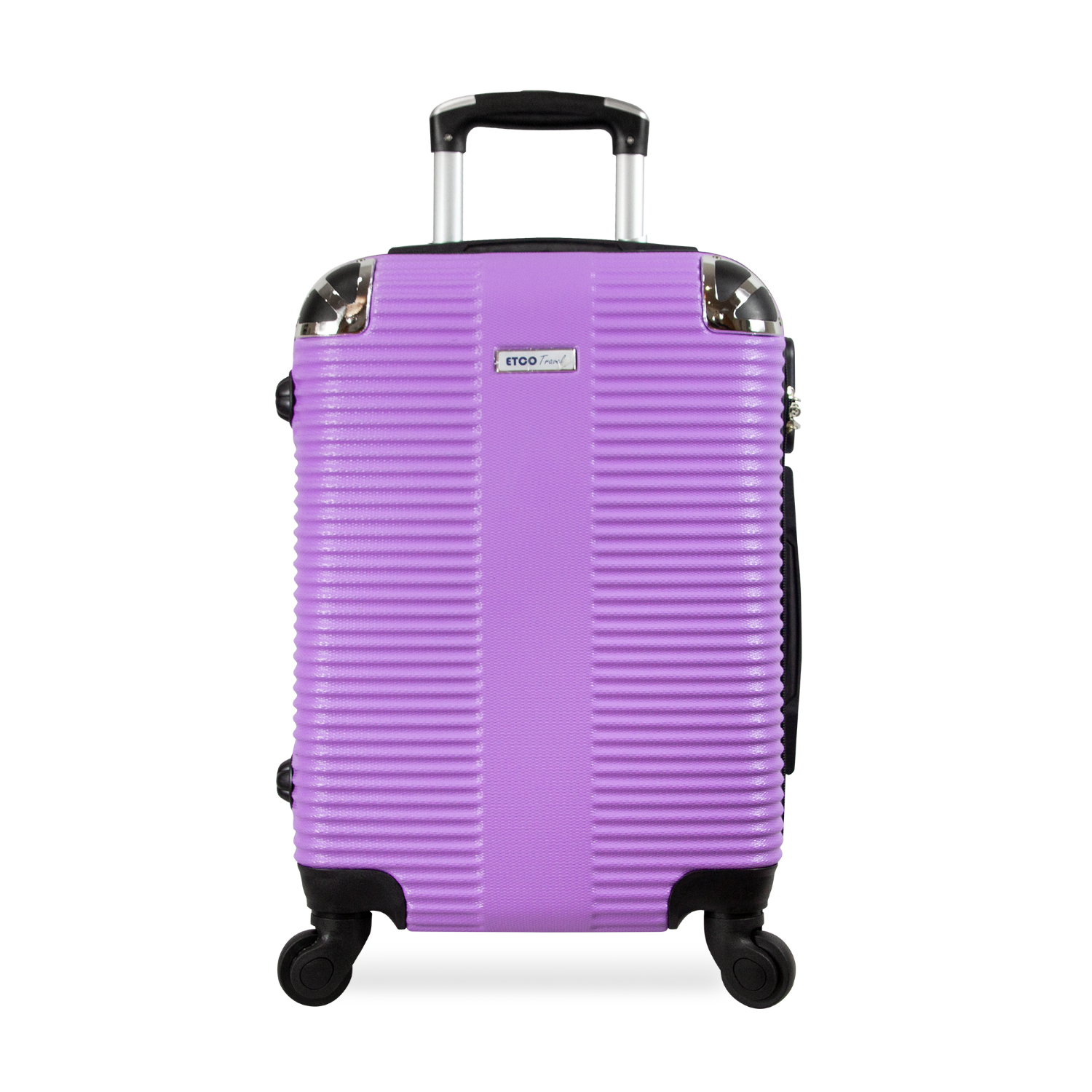 Maleta De Mano Color Lila Con Ruedas Giro 360° De Viaje Avión, 18 Pulgadas Carry On Etco Travel