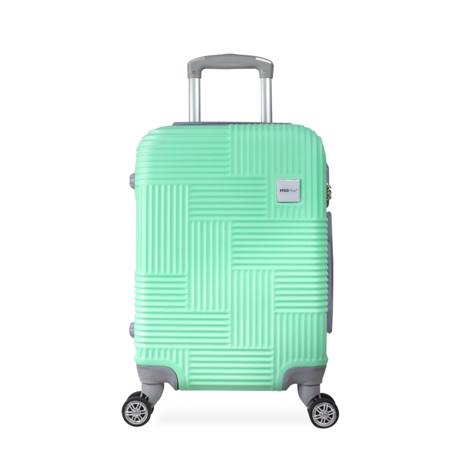 Maleta De Mano Color Verde Aqua Con Ruedas Giro 360° De Viaje Avión, 18 Pulgadas Carry On Etco Travel