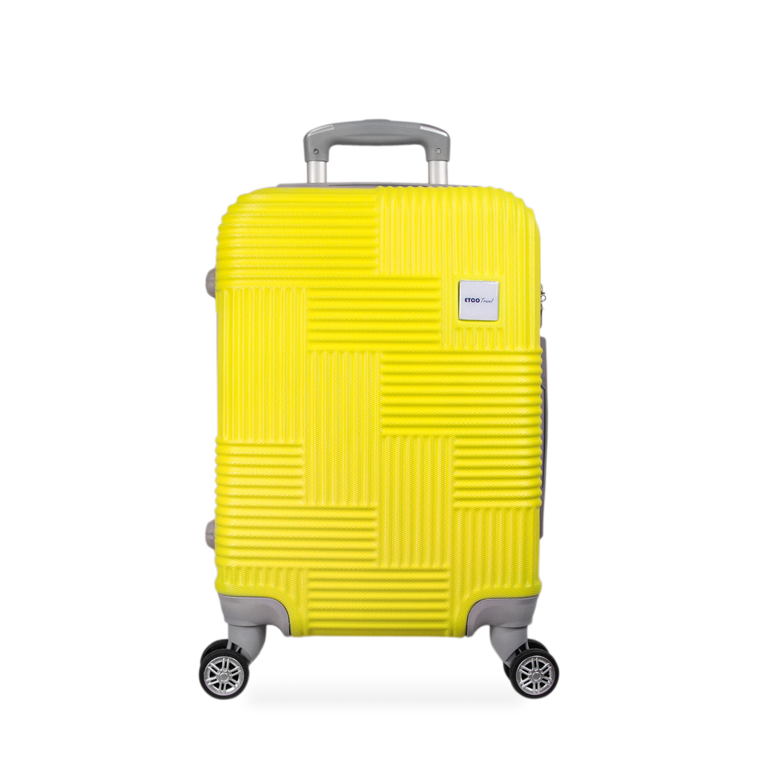 Maleta De Mano Color Amarillo Con Ruedas Giro 360° De Viaje Avión, 18 Pulgadas Carry On Etco Travel