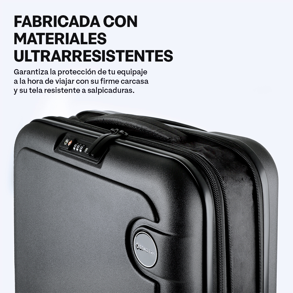 Foto 5 pulgar | Maleta Carry On Sendera 20”  Negro con Candado