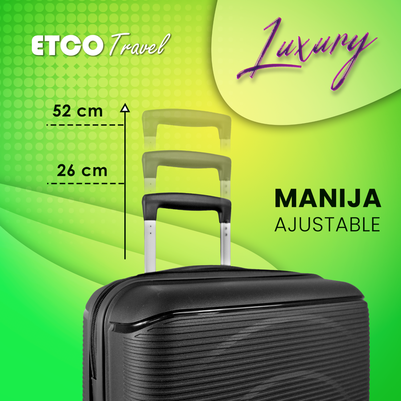 Foto 5 pulgar | Maleta De Mano Rígida Color Negro Carry On 10 Kgs Avión Tipo American