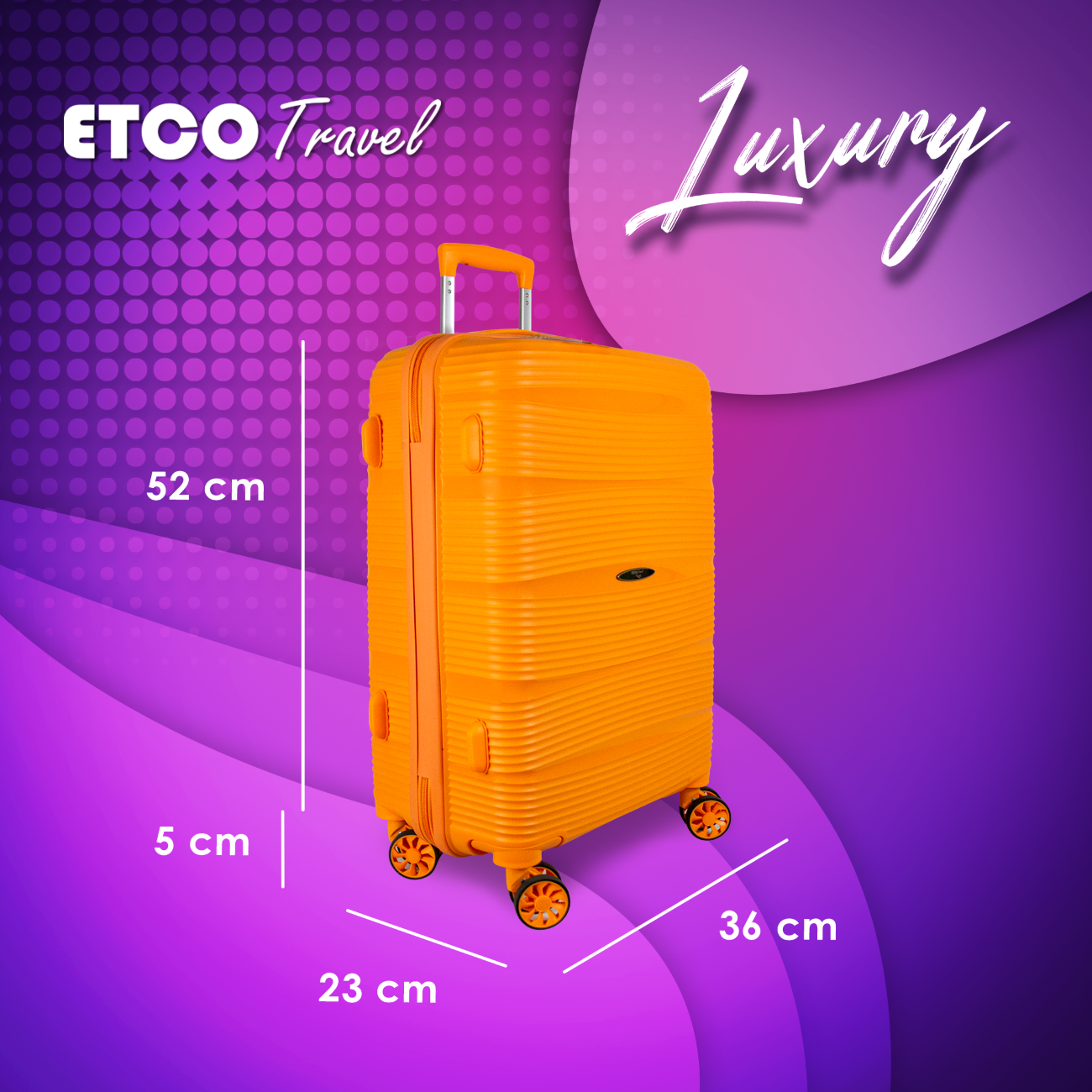 Foto 4 pulgar | Maleta de Mano Rígida Naranja Carry On 21" Tourister